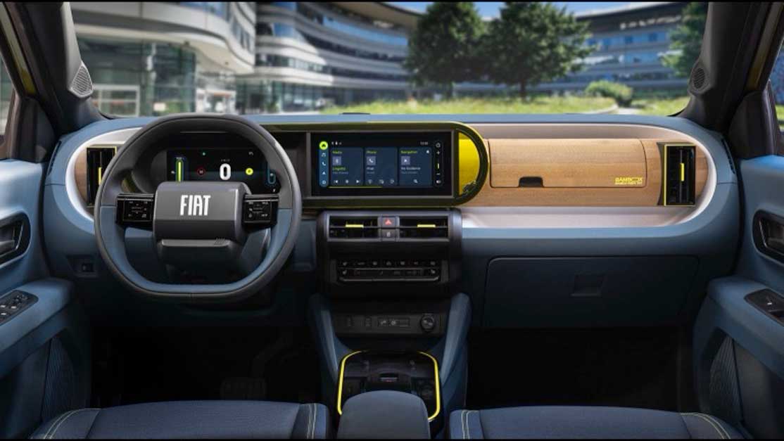 Fiat Grande Panda Electric Car Lease Interior