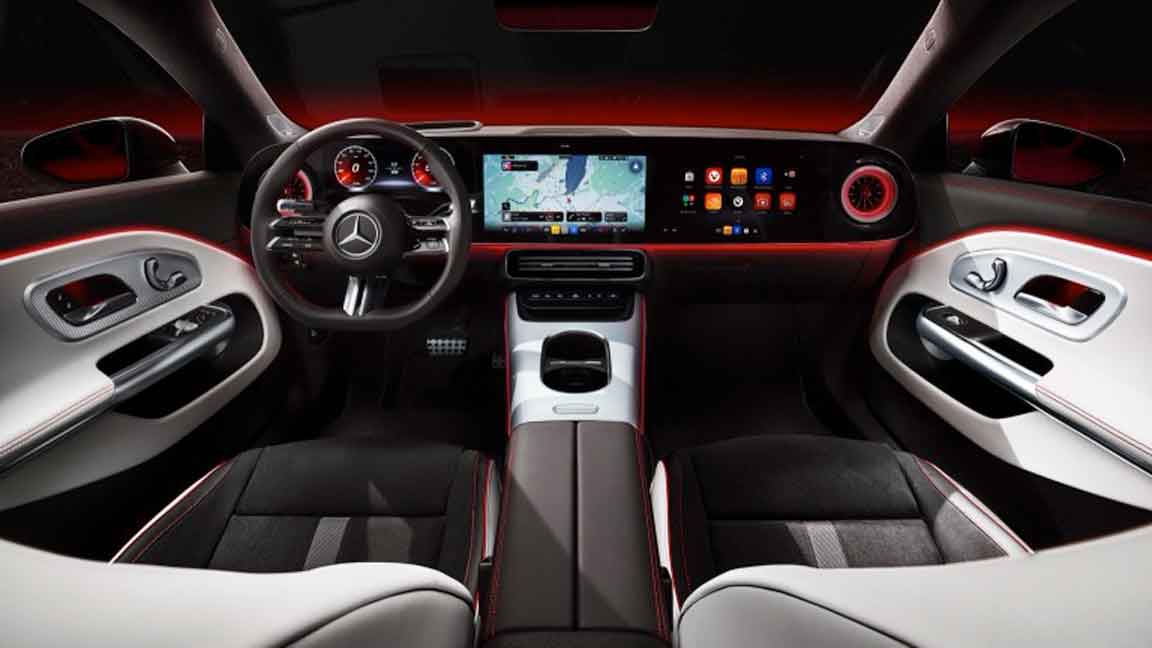 Mercedes CLA Electric Car Lease Interior